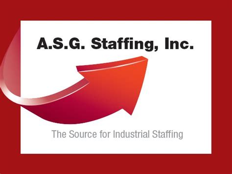 Asg staffing inc - (630) 787-6150. Learn More About. ASG Staffing. A.S.G. Staffing, Inc. in Bensenville, IL provides equal employment opportunities and employment application. Call us today for …